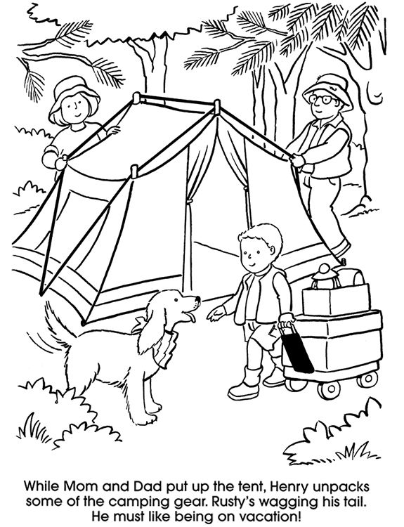 575x750 Camping Themed Coloring Pages 30 Camping Coloring Pages