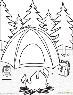 301x389 74 Best Camping Coloring Pages Images On Day Care