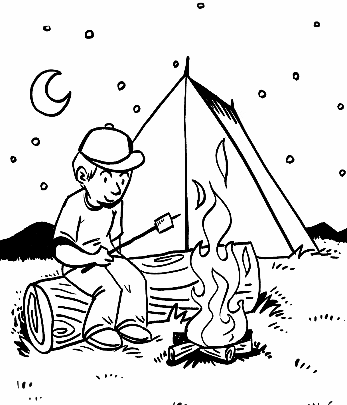 1217x1421 Awesome Camping Coloring Pages Printable Design Free Coloring Pages