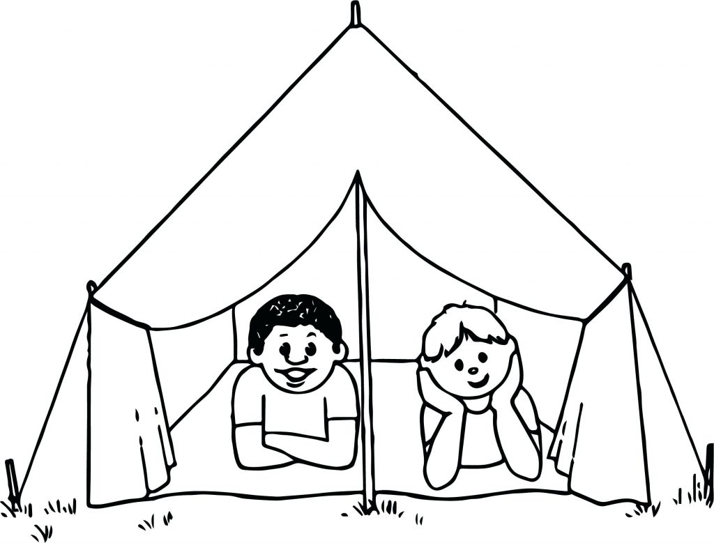1024x779 Coloring Pages ~ Camping Coloring Pages Kids Page Themed Sheets