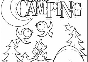 Camping Coloring Pages For Preschoolers