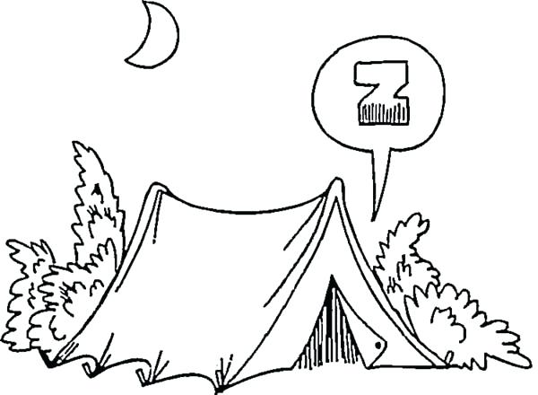 Camping Coloring Pages Make Campfire When Camping Coloring Page 600x440 Camping Coloring Pages Make Campfire When Camping Coloring Page