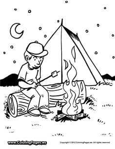 236x305 Gallery For Gt Camping Coloring Pages For Preschool Preschool
