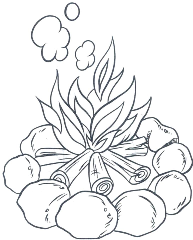 772x960 Camping Coloring Page Kids Camping Colouring Pages Camping Safety