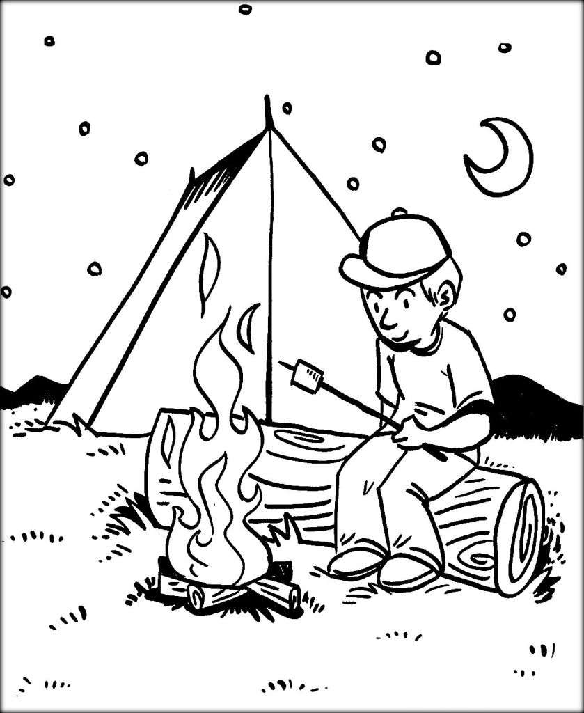 839x1024 Good Printable Camping Worksheets With Coloring Pages