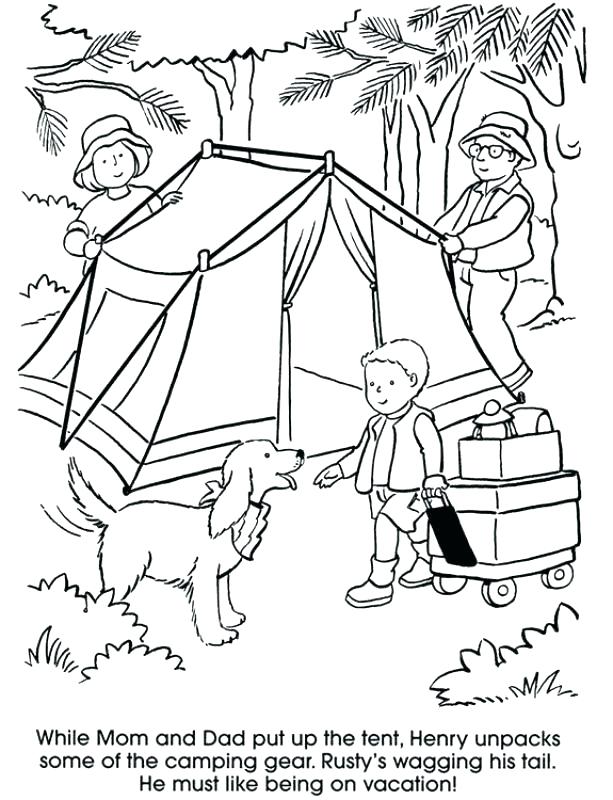 Camping Coloring Pages To Print Camping Coloring Pictures 613x800 Camping Coloring Pages To Print Camping Coloring Pictures