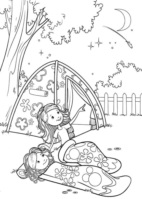 Girl Scout Camping Coloring Pages Groovy Girls Camp Coloring 557x778 Girl Scout Camping Coloring Pages Groovy Girls Camp Coloring