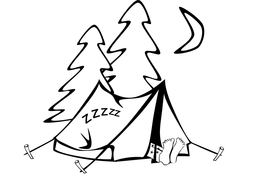 Tent Coloring Pages For Camping Lover Kids 900x651 Tent Coloring Pages For Camping Lover Kids
