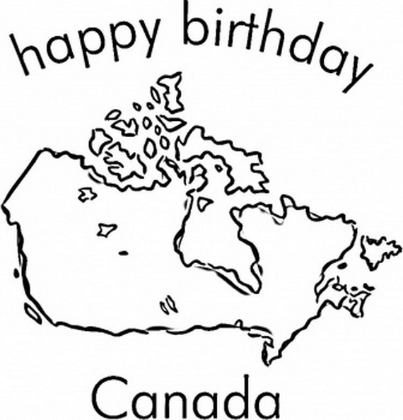 Canada Day Coloring Pages 570x594 Canada Day Coloring Pages