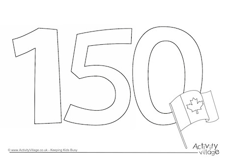 Happy 150th Birthday Canada Colouring Page 460x325 Happy 150th Birthday Canada Colouring Page