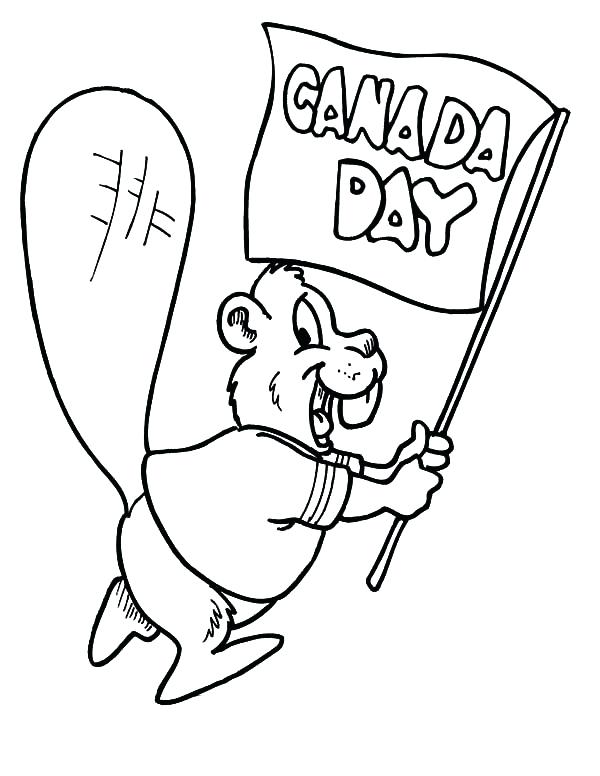Canada Coloring Pages Beaver Waving Flag On Day Coloring Pages 600x776 Canada Coloring Pages Beaver Waving Flag On Day Coloring Pages