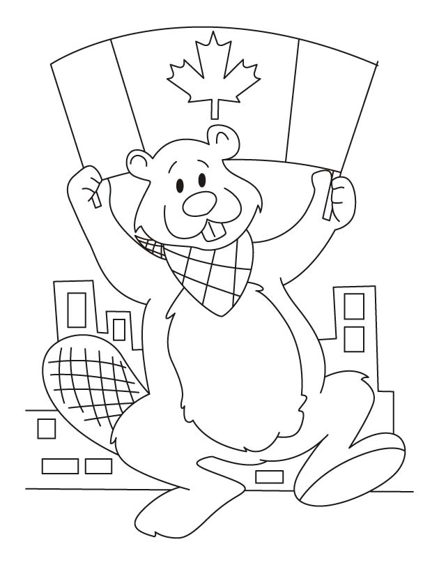 630x810 Canada Coloring Page