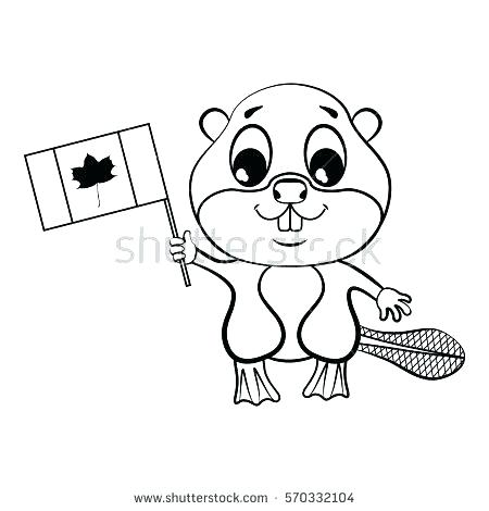 450x470 Canada Flag Coloring Page Coloring Flag Beaver With Flag Coloring