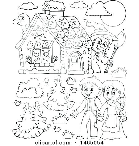 Candy House Coloring Page at GetColorings.com | Free printable ...