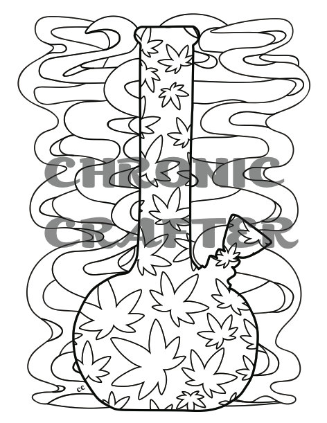 472x611 40 Marijuana Themed Coloring Pages For Stoners Instant