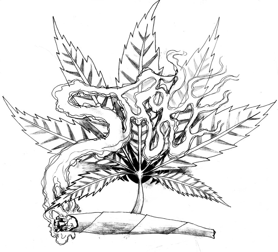 900x814 Marijuana Leaf Coloring Pages Weed Tattoo Art Similar Deviations