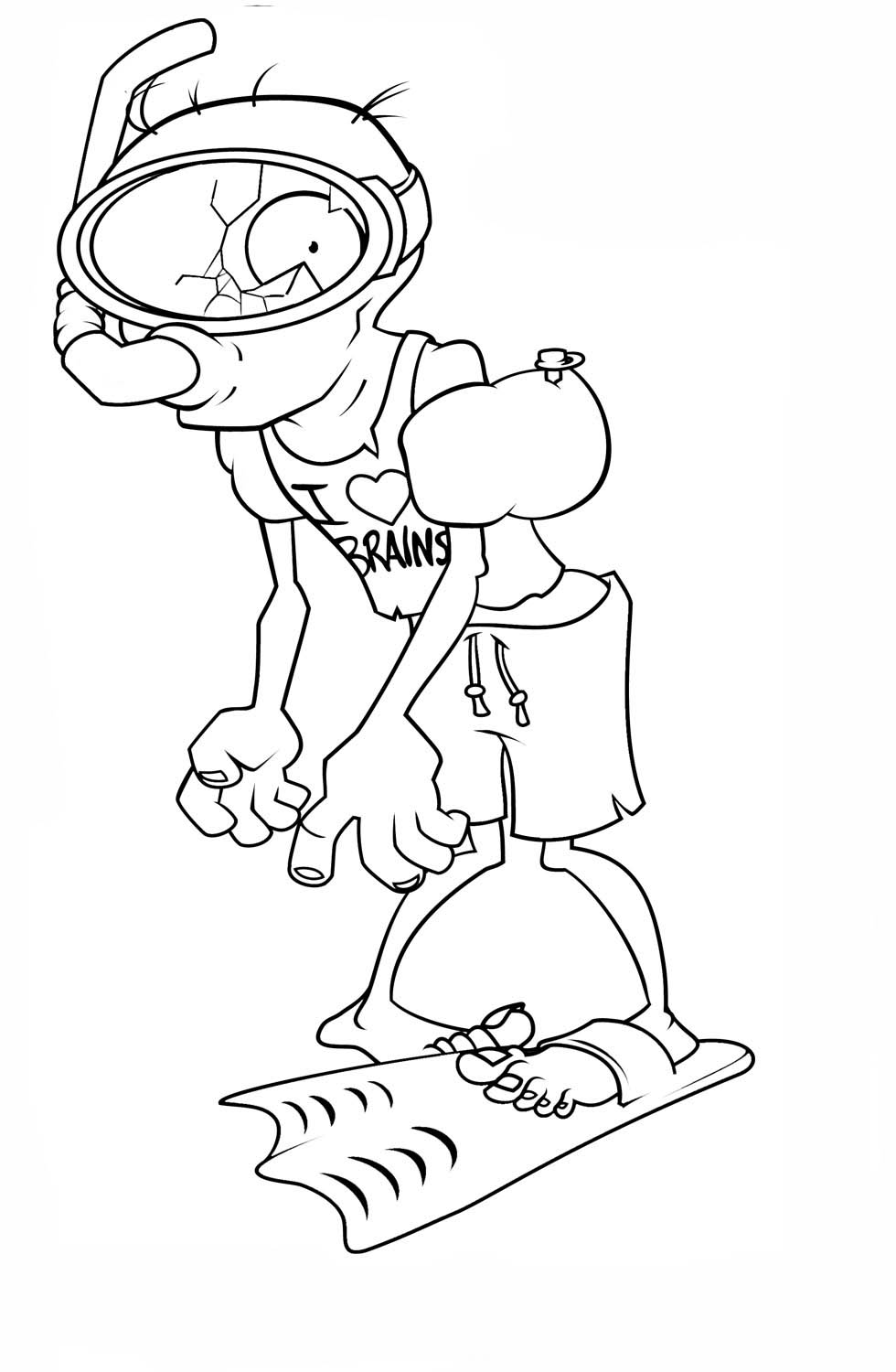 Plants Vs Zombies Coloring Pages 980x1500 Plants Vs Zombies Coloring Pages