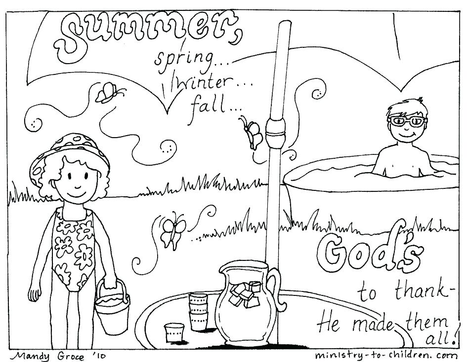 945x734 Fishing With Canoe On Summertime Coloring Page Wesmec.site