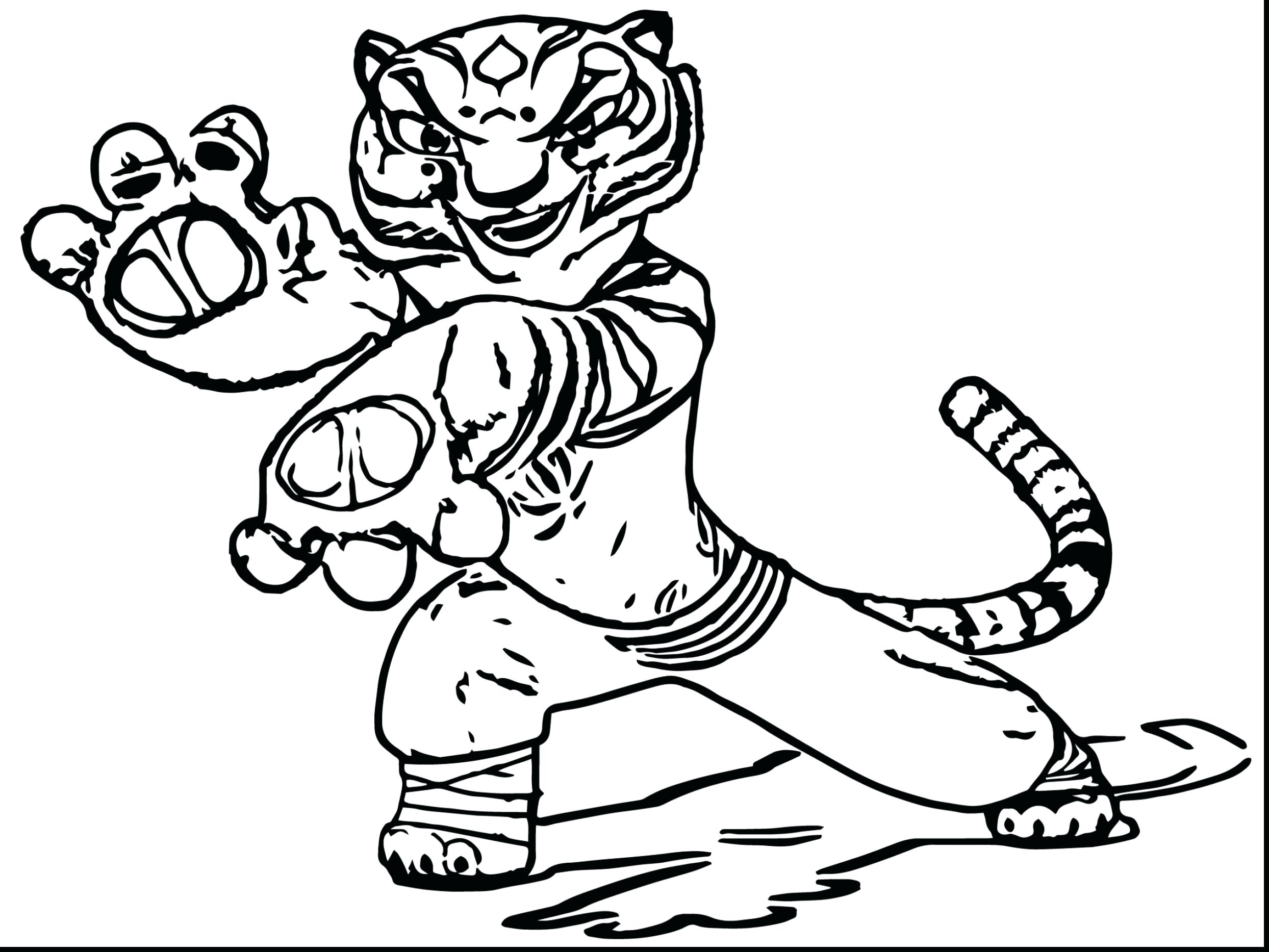 Tigress Kick Destroying Canon In Kung Fu Panda Coloring Page Pages 2488x1867 Tigress Kick Destroying Canon In Kung Fu Panda Coloring Page Pages