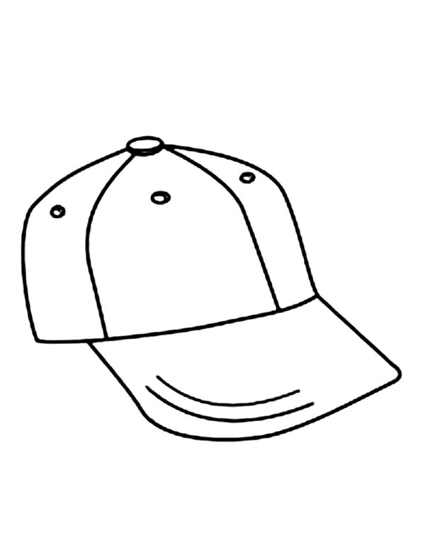 600x777 Baseball Hat Coloring Pages