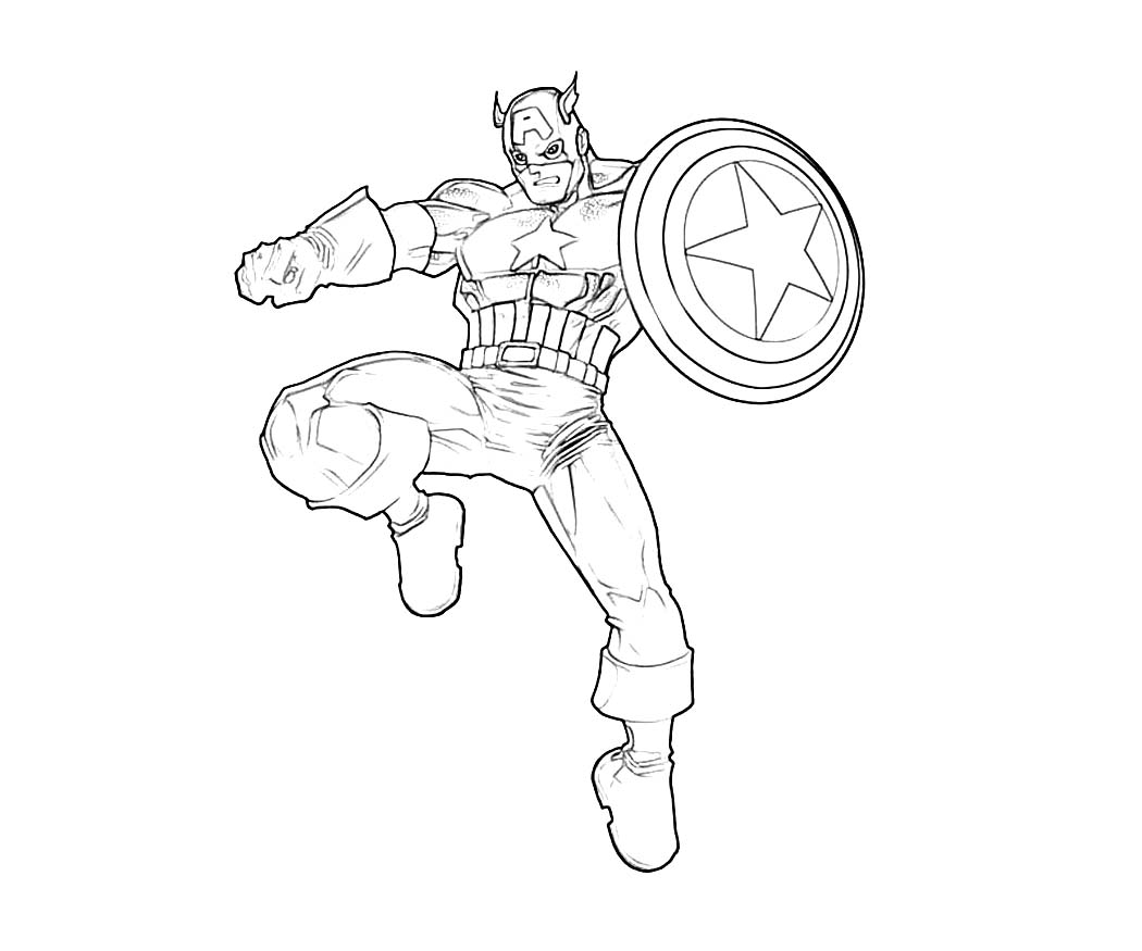 Captain America Coloring Page Pages 1050x875 Captain America Coloring Page Pages