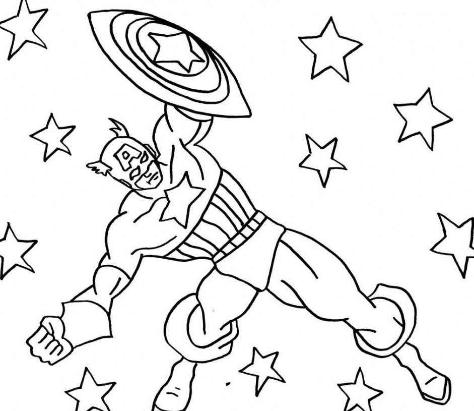 Captain America Coloring Pages Printable 941x815 Captain America Coloring Pages Printable