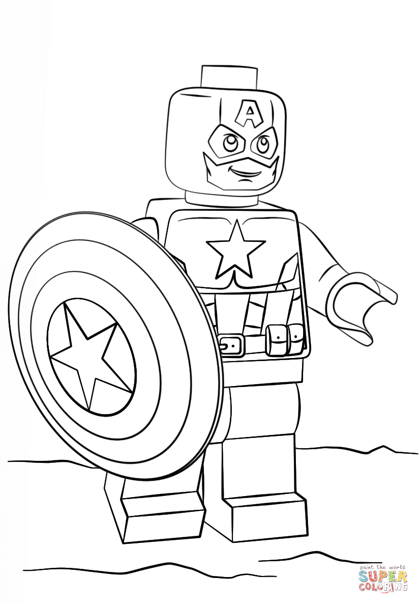 Lego Captain America Super Coloring 2017 Coloring Pages 824x1186 Lego Captain America Super Coloring 2017 Coloring Pages