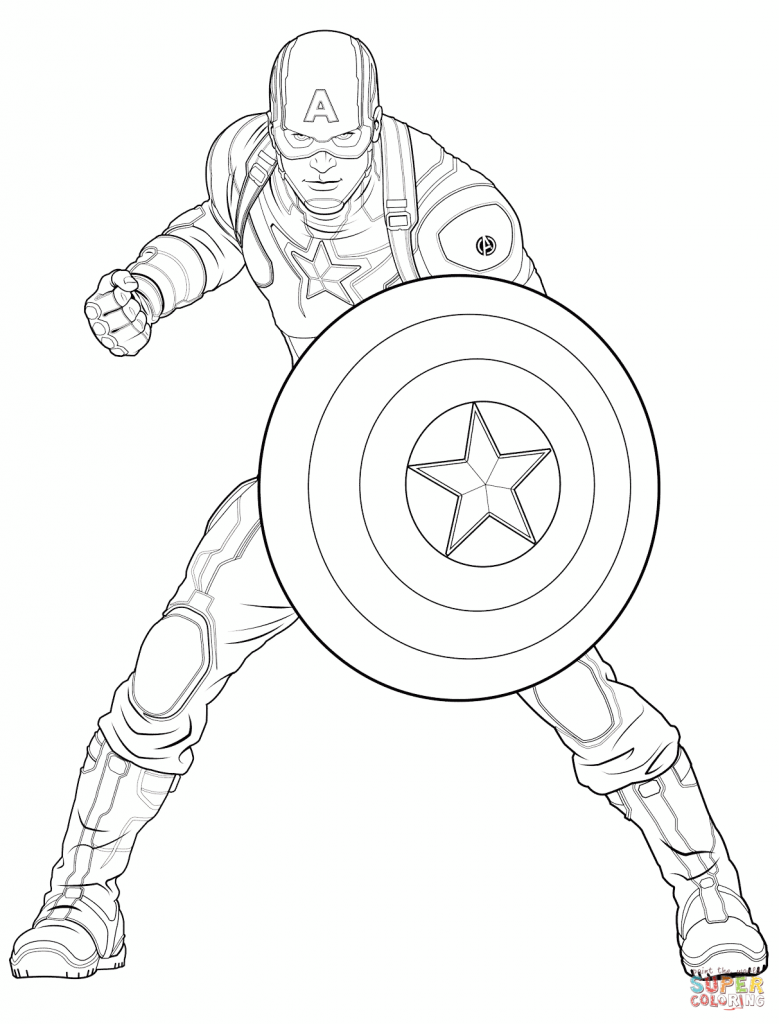Avengers Captain America Coloring Page Cartoon Download 779x1024 Avengers Captain America Coloring Page Cartoon Download