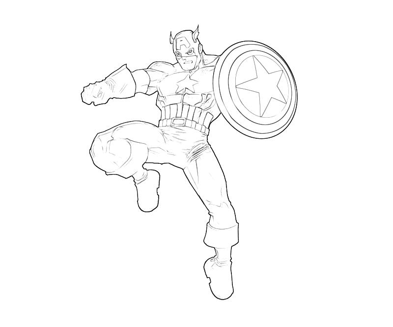 Captain America Coloring Page 800x667 Captain America Coloring Page