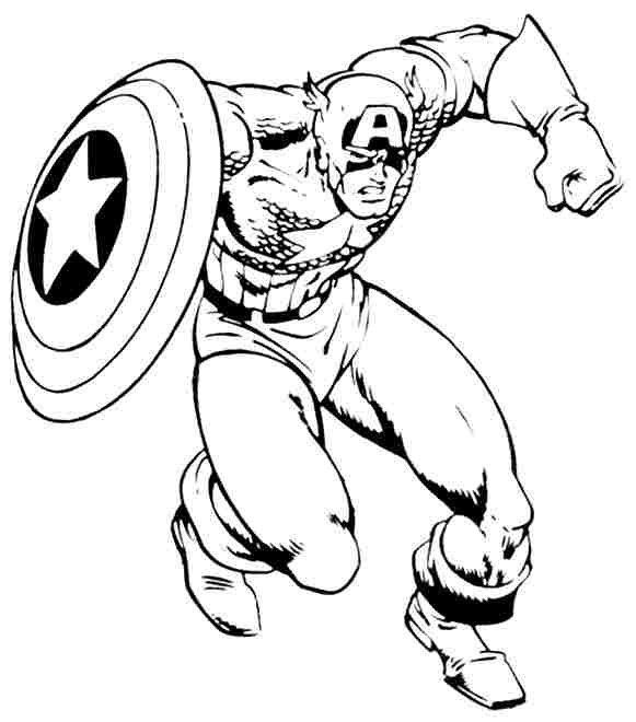 Captain America Coloring Pages Free C Marvelous Captain America 581x660 Captain America Coloring Pages Free C Marvelous Captain America