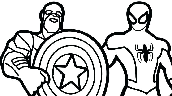 Captain America Coloring Pages 728x410 Captain America Coloring Pages