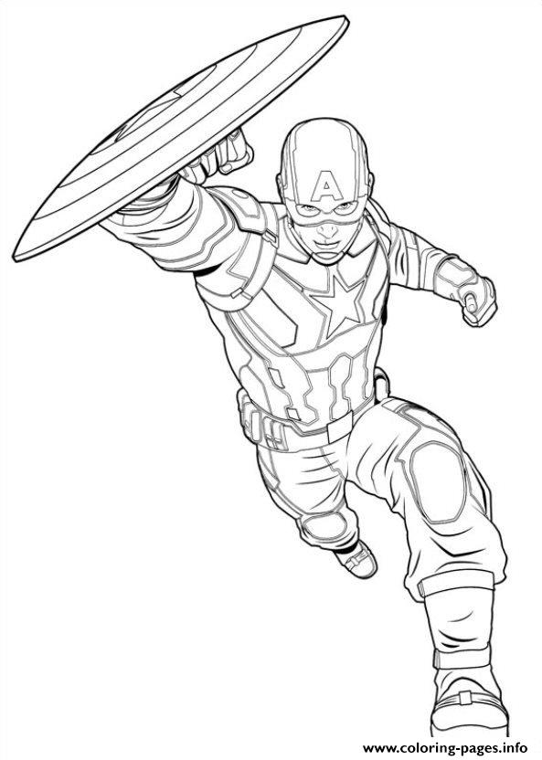 593x832 Captain America Civil War 11 Coloring Pages Printable Captain