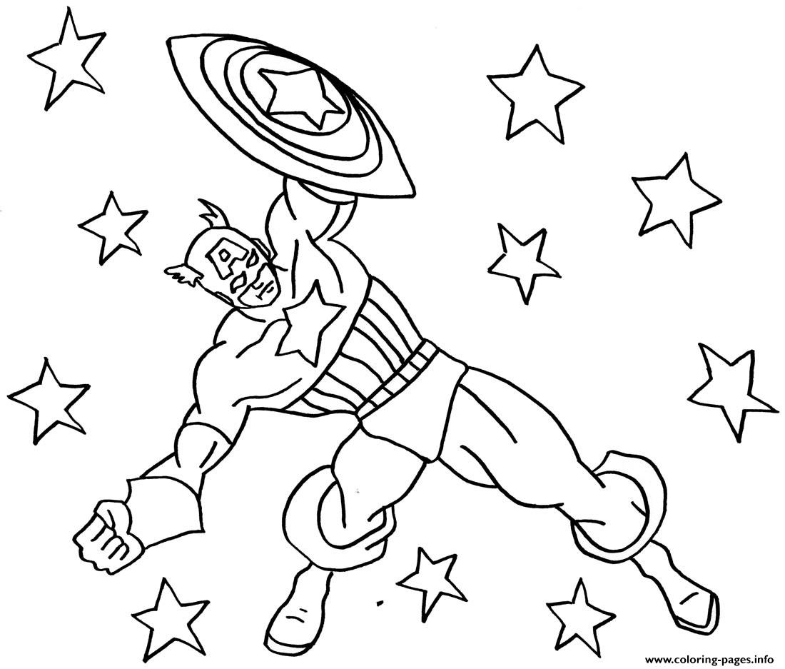 1100x937 Awesome Captain America Coloring Avenger Pages Print For Adults