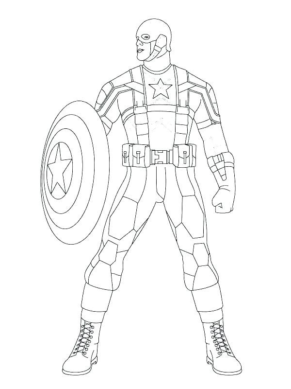 600x800 Captain America Printable Coloring Pages Coloring Pages Captain