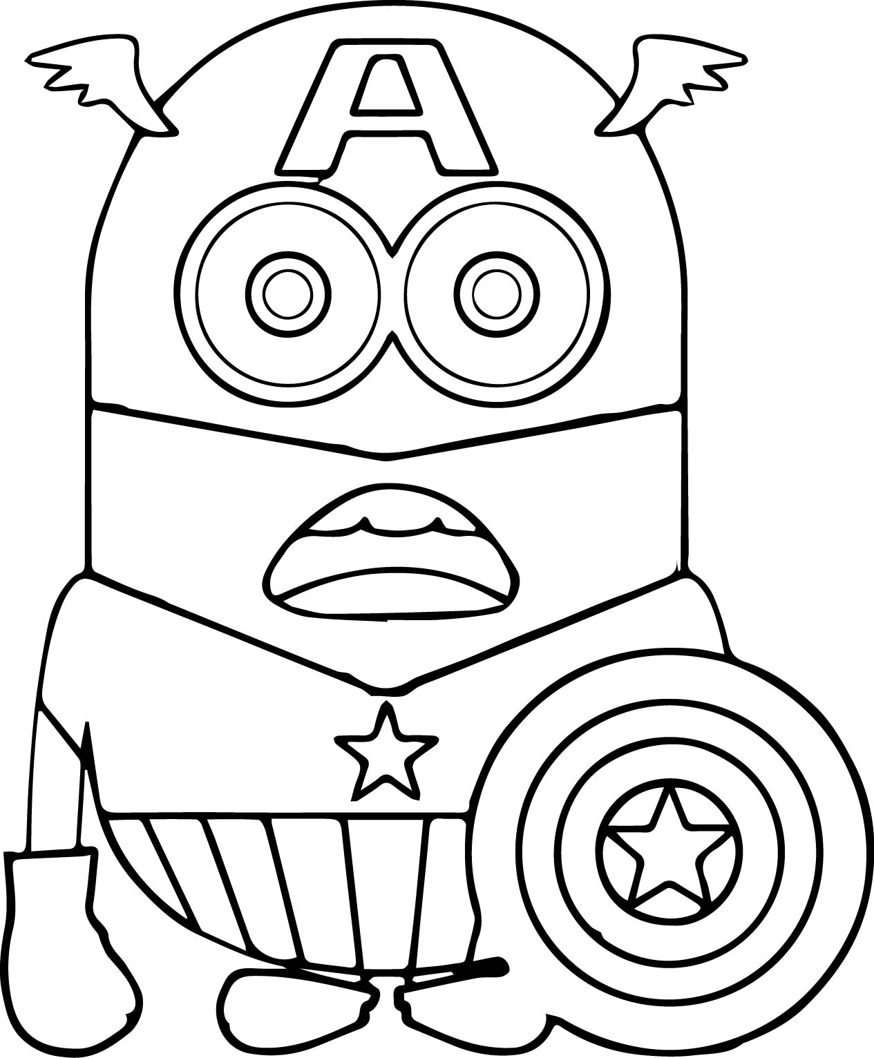 1265x1532 Captain America Shield Coloring Pages Printable Download
