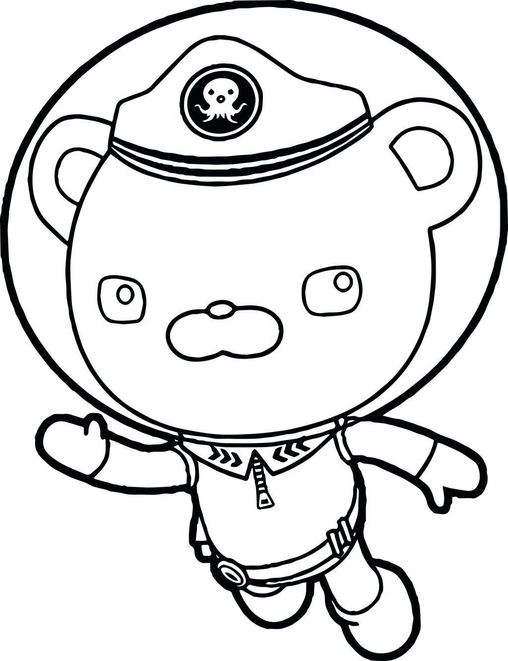 1024x1331 Octonauts Coloring Page Barnacle Animal Pages Captain Barnacles