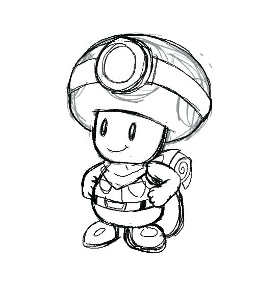Captain Toad Coloring Pages 500x575 Captain Toad Coloring Pages