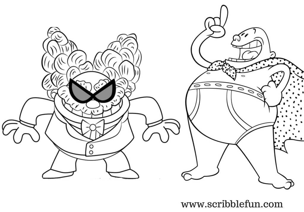 Free Printable Captain Underpants Coloring Pages 1024x714 Free Printable Captain Underpants Coloring Pages