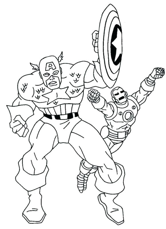America Coloring Pages Coloring Pictures Of Captain And Captain 580x800 America Coloring Pages Coloring Pictures Of Captain And Captain