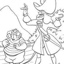 220x220 Captain Hook And Smee Coloring Pages