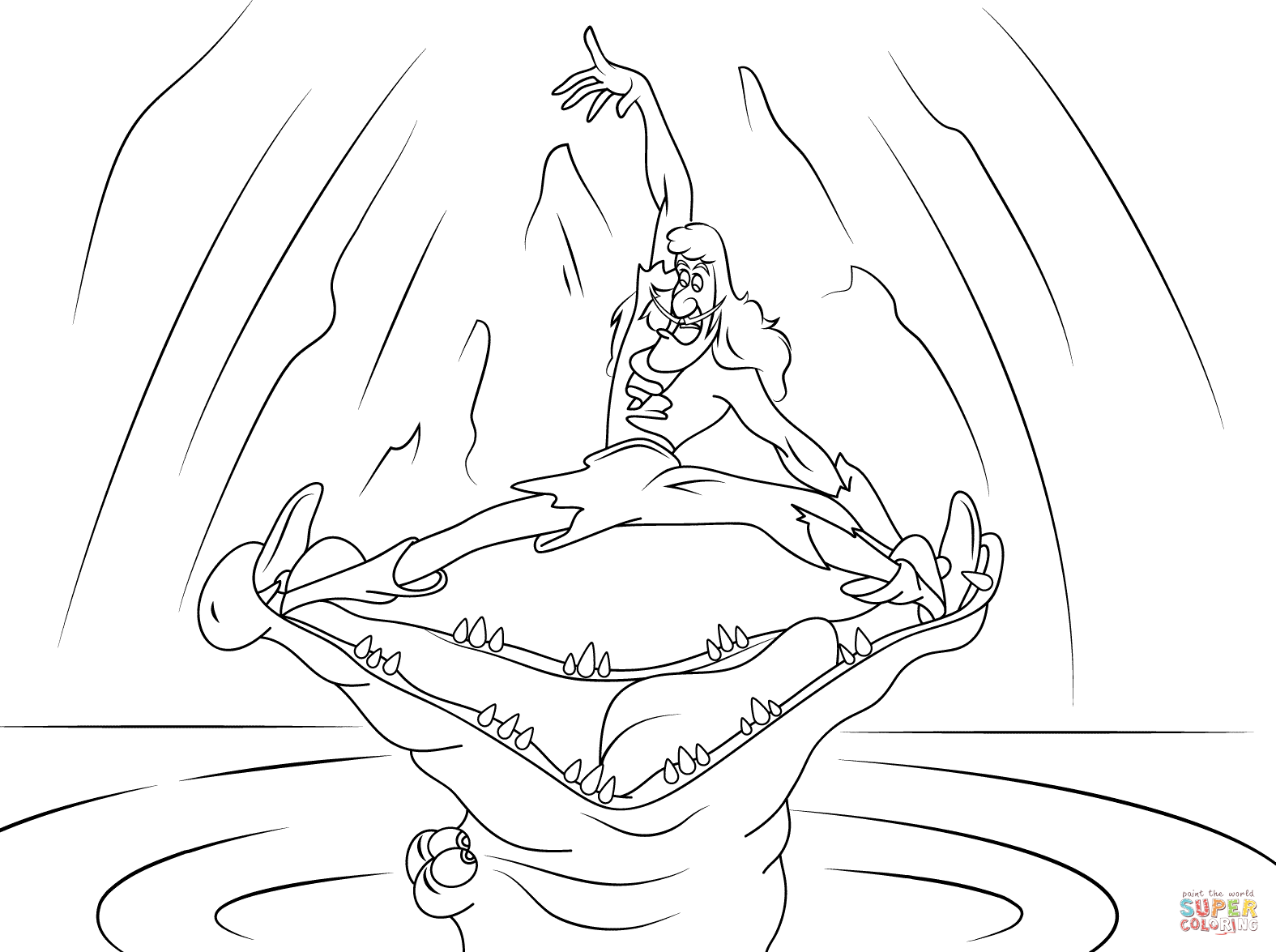 1575x1175 Unconditional Captain Hook Coloring Pages