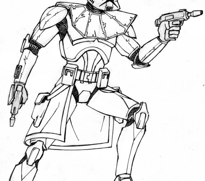 Captain Rex Coloring Pages 678x600 Captain Rex Coloring Pages