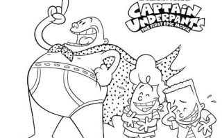 320x200 Captain Underpants Coloring Page Drawing Board Weekly