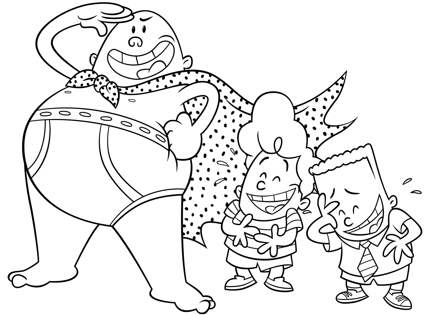 Captain Underpants Coloring Pages Free Collection Coloring 1400x1024 Captain Underpants Coloring Pages Free Collection Coloring