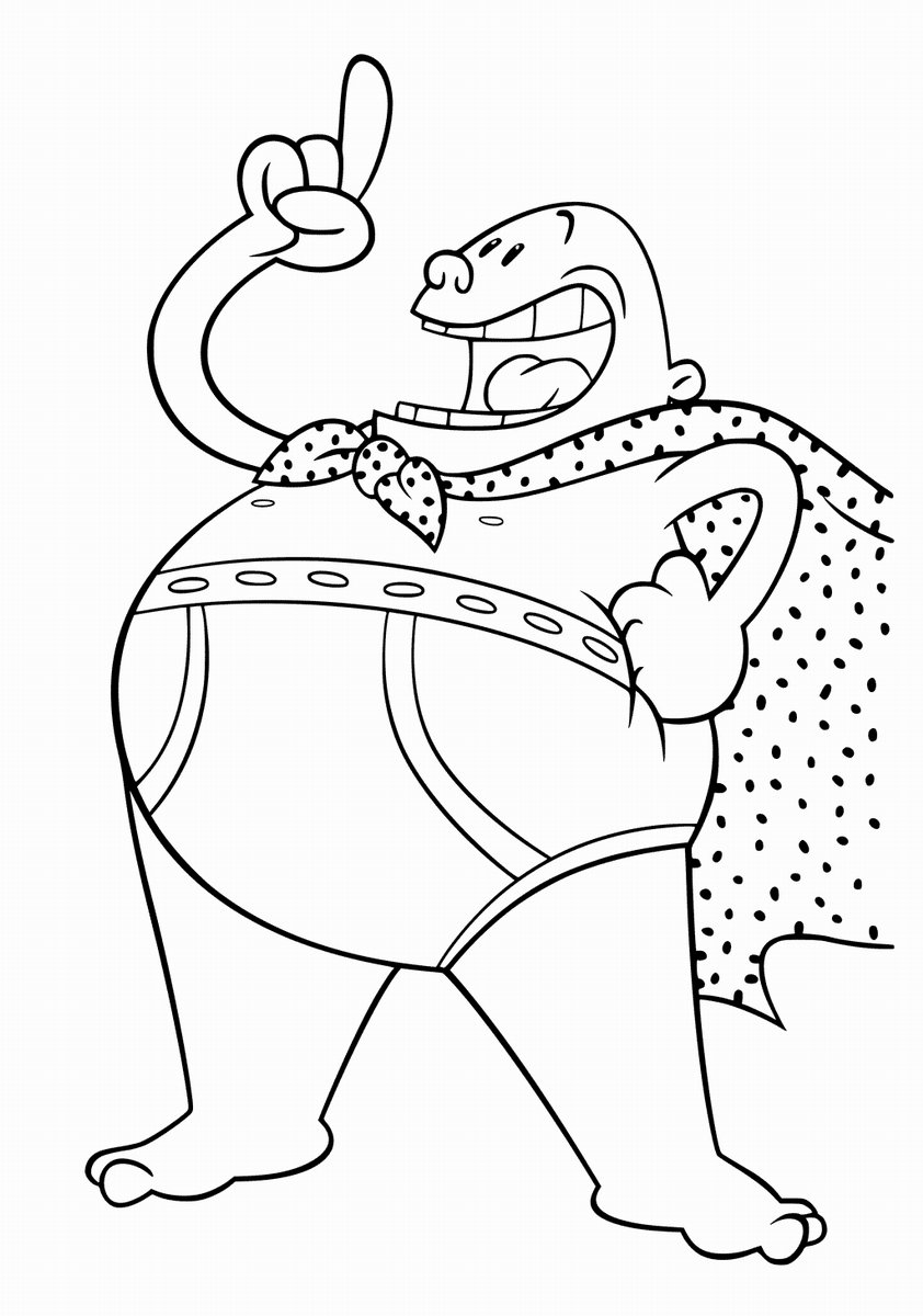 Captain Underpants Coloring Pages 842x1200 Captain Underpants Coloring Pages