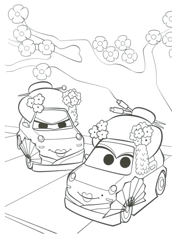 Disney Cars Coloring Page 560x768 Disney Cars Coloring Page