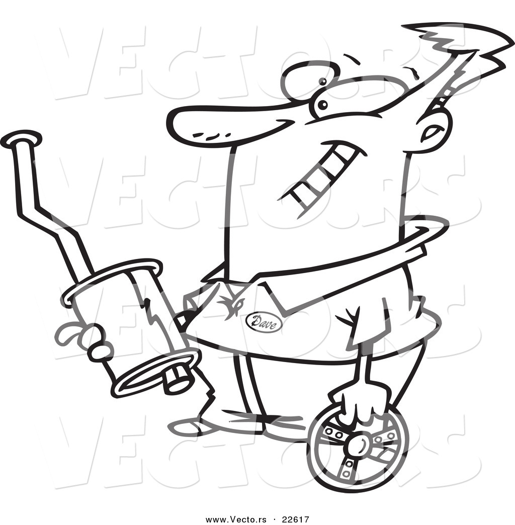 1024x1044 Vector Of A Cartoon Guy Holding Car Parts