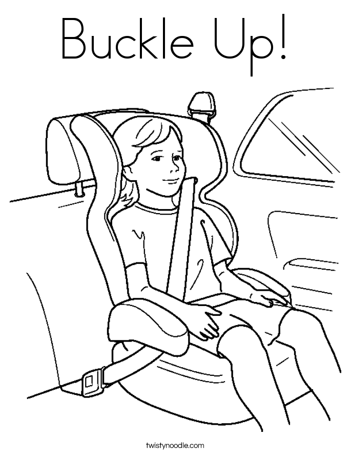 Buckle Up Coloring Page 685x886 Buckle Up Coloring Page