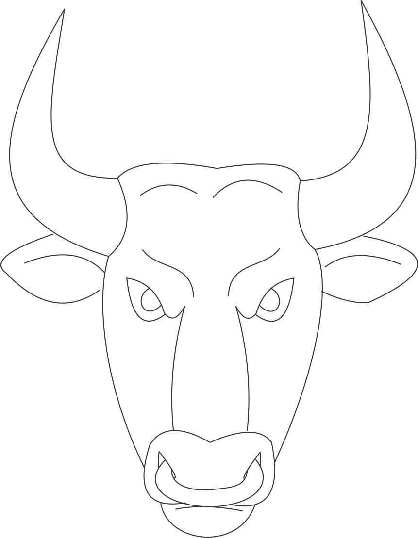 Bull Mask Printable Coloring Page For Kids Apokries 861x1109 Bull Mask Printable Coloring Page For Kids Apokries