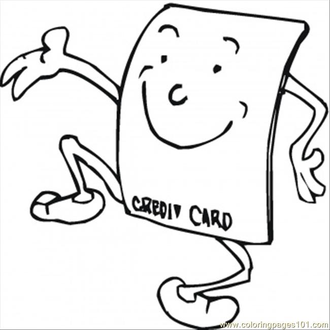 Credit Card Coloring Page 650x650 Credit Card Coloring Page